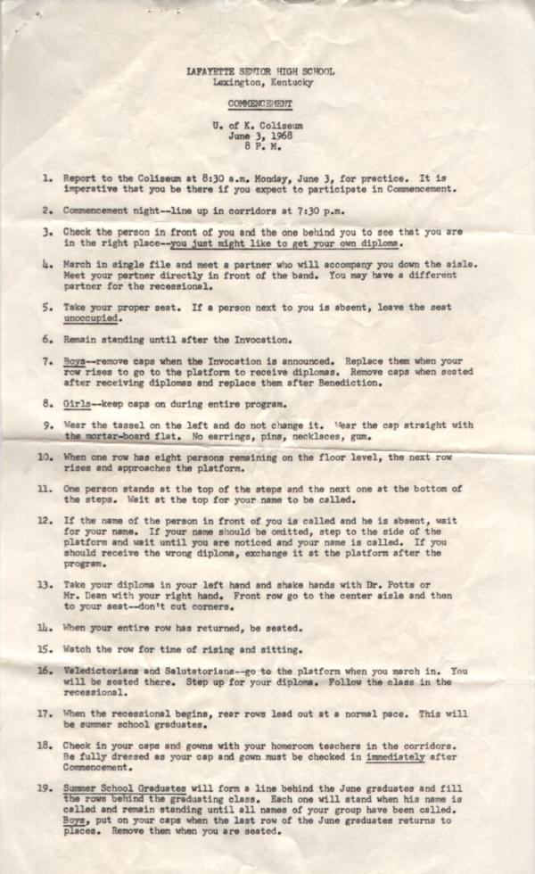 Ceremony Instructions