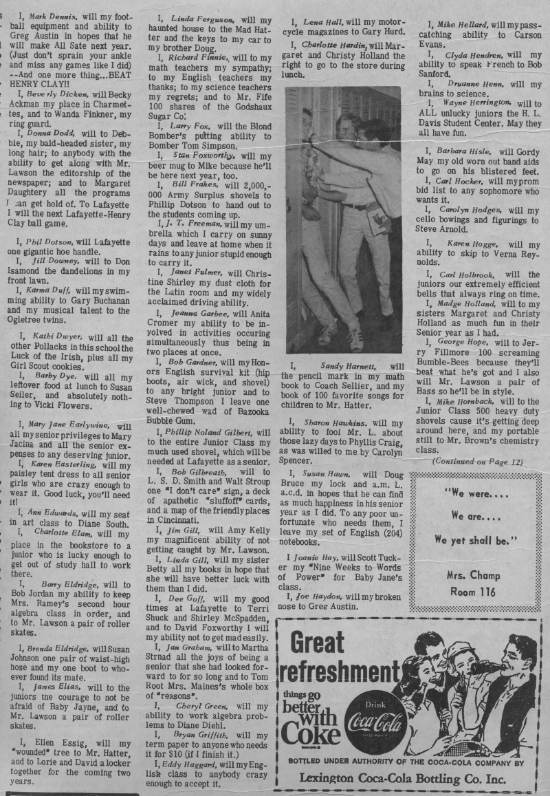 1967 Senior Wills Page 3