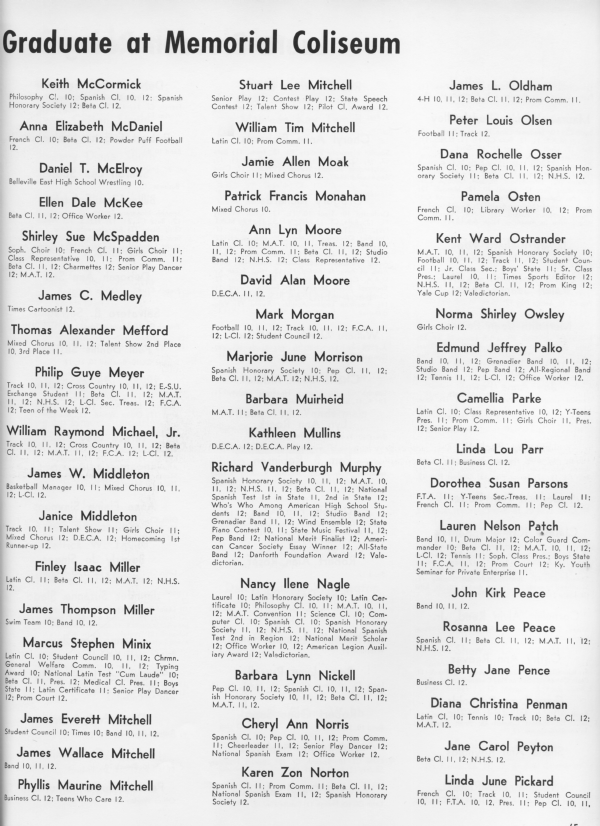 Lafayette 1969 Senior Directory